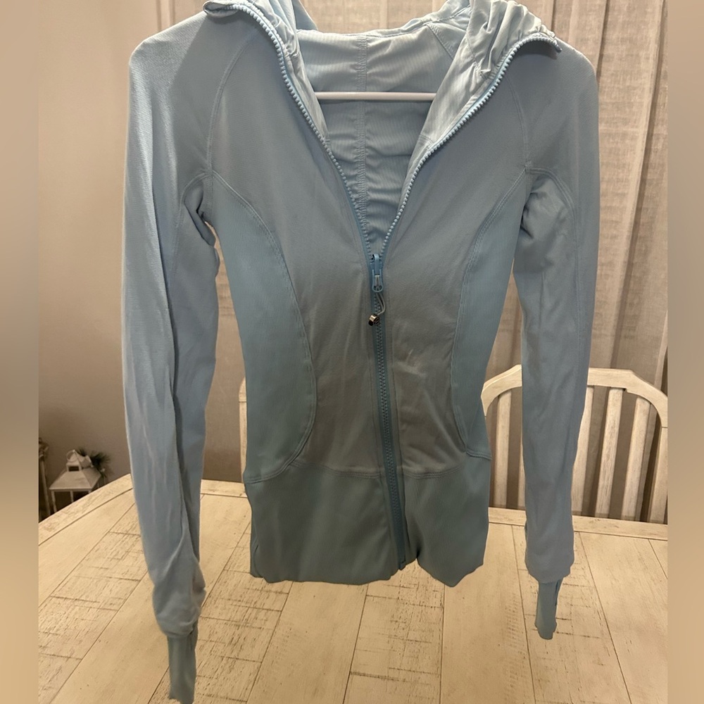 Lululemon reversible baby blue zip up jacket Size XS